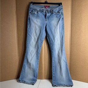 SO. Stretch blue jeans size short 9‎ JN flare